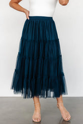 Galena Tulle Skirt | Deep Topaz