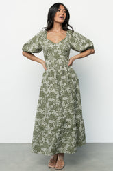 Giuliana Dress | Green Print