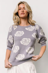 Belle Sweater Top | Dusty Lavender