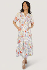 Botega Midi Dress | Ivory Multi Floral
