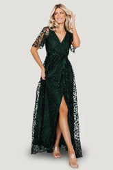 Marseille Embossed Maxi Dress | Green