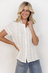 Zara Lace Top | White