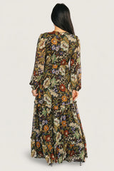 Bowman Deep V Maxi Dress | Multi Floral