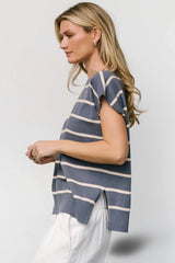 Ada Dolman Top | Slate + Natural