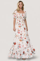 Capri Smocked Maxi Dress | Multi Floral