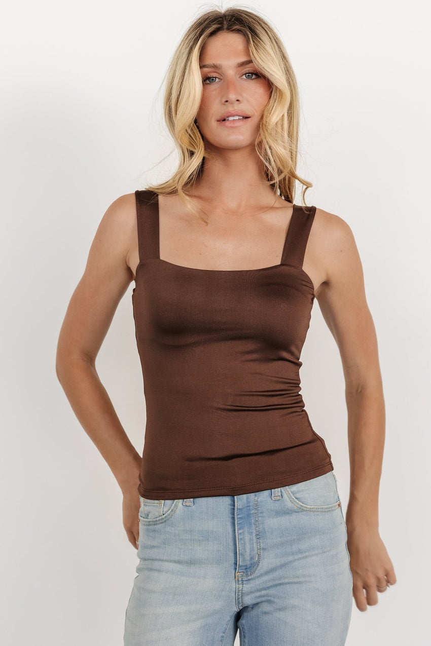 Liz Tank Top | Dark Brown